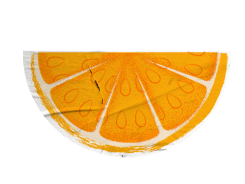 Orange Fruit Sticker by Extrafruti