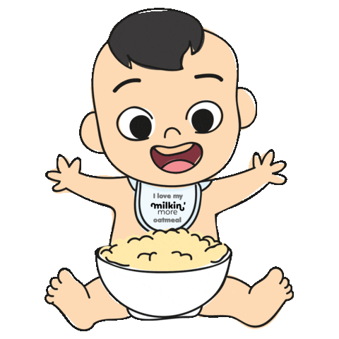 Baby Food Sticker by Milkin More