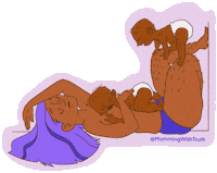 Mommingwithtruth mom mother mama ouch Sticker