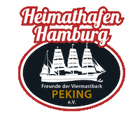 Hamburg Tallship Sticker by Freunde der Viermastbark PEKING
