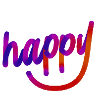 Happy Sticker