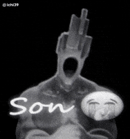 Black And White Crying GIF