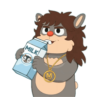 Happy Milk Carton Sticker