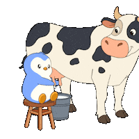 Penguin Milk Sticker by Pudgy Penguins