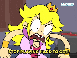 Stop Ignoring Me Princess Peach GIF by Mashed