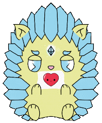 WilFrosty love like ice hedgehog Sticker