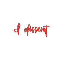 thedefiantdaughter rbg ruth bader ginsberg i dissent the dissent project Sticker