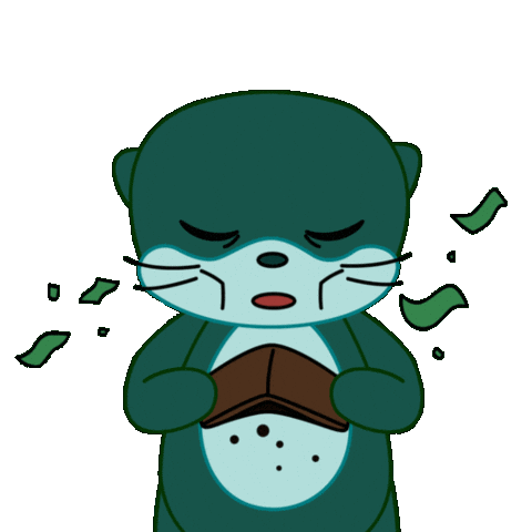 No Money Crypto Sticker by Odd Otties