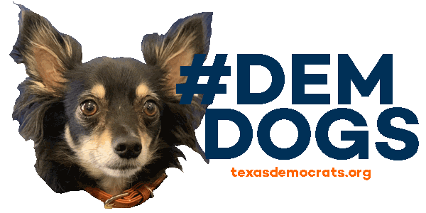 texasdemocrats giphyupload dog puppy dogs Sticker