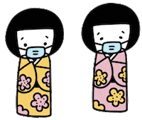 golittletokyo japanese kokeshi little tokyo golittletokyo Sticker