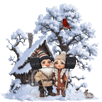 Winter Falling Snow Sticker