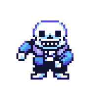 Skeleton 8Bit Sticker