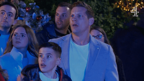 Dont Look Hug GIF by Hollyoaks