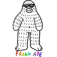 Sunglasses Melting Sticker by Frank Ape