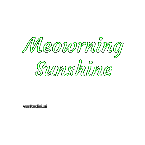 Good Morning Cat Sticker by vankedisi