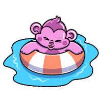 Piscina Macaco Sticker by Pousada Girassol