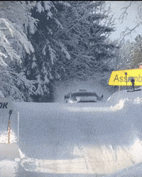 Jumping Car Snow GIF by FIA World Rally Championship