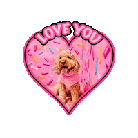 In Love Dogs Sticker by Milagency