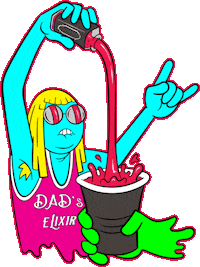 Pour Up Sticker by Dads Elixir