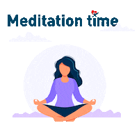 Meditation Sticker by Magniflex