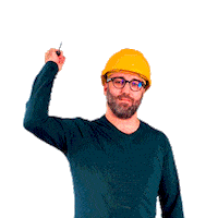 Construction Worker Sticker by Stavario