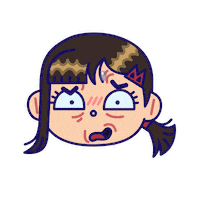 MathieuHains scared sweat stress stressed Sticker