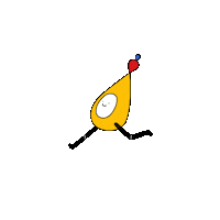 esterrossi_gif smile run running friend Sticker