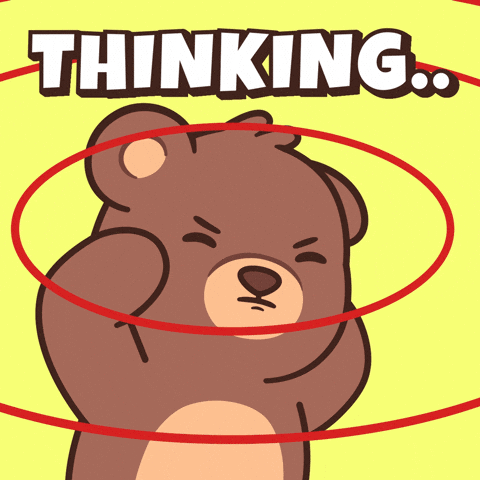Think Teddy Bear GIF by BEARISH