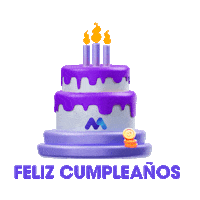 Visa Felizcumpleanos Sticker by Mozper