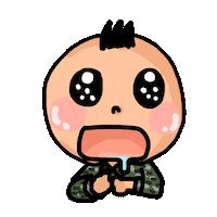 shovihuang hungry want army104tw Sticker