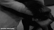 licking black and white GIF by MEGAN X KATHRYN PURVES