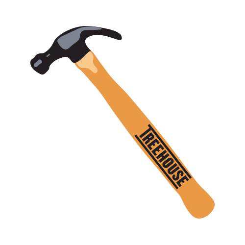 TreehouseFabrication design event create building Sticker