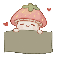 strwberrae happy heart pink green Sticker