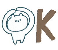 くま Ok Sticker