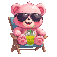 At The Beach Summer Sticker