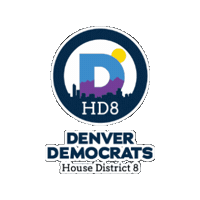 denverdemocrats democrats denverdemocrats denverdems Sticker