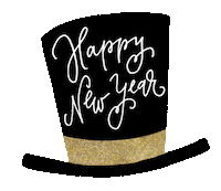 Celebrate Happy New Year Sticker by Sheila Streetman