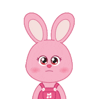 Sad Rabbit Sticker
