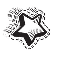 NiftyGiftsZA star starry shooting stars nifty Sticker