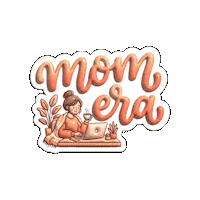 Work From Home Motherhood Sticker by Flowpio
