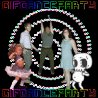 gif_dance_party gif dance party museum of the moving image gif elevator GIF