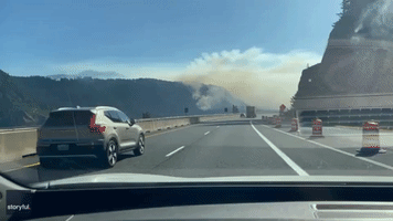 Wildfire Destroys Several Homes in Columbia River Gorge