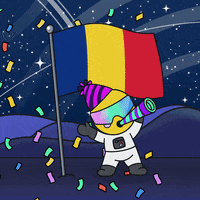 Romania Flag Love GIF by Space Riders