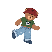 Dancing Bear Sticker by BABAUBA