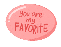 You Are My Favorite Sticker by Demic