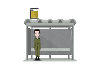 pazam_gram army bus israel soldier Sticker