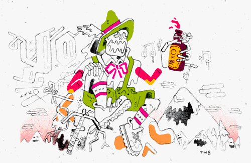 skull GIF by Tim Beckhardt