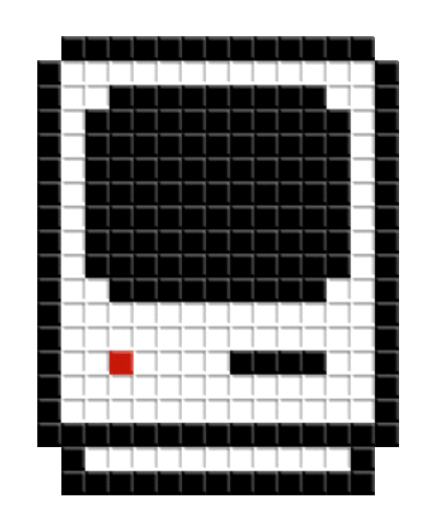 space invader Sticker