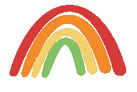 Nancyingersoll happy rainbow pride rain Sticker