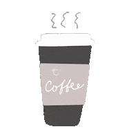 Goupi coffee morning coffee coffee cup hot coffee Sticker